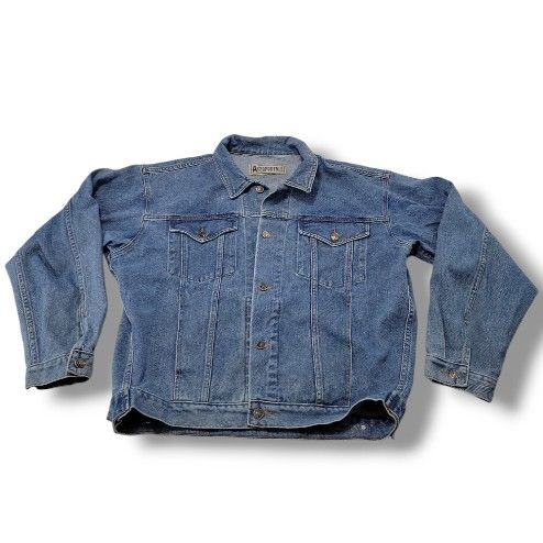 Vintage Aeropostale Jacket Size XL Compagnie Generale Aéropostale Denim Jacket Men's Measurements In Description