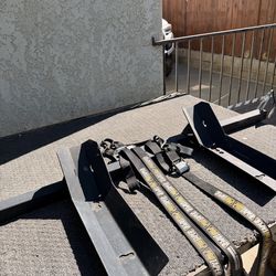 Motorcycle tied down