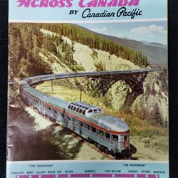 Vintage 1950's Canadian Pacific Railroad travel magazine - Eastward Across Canada