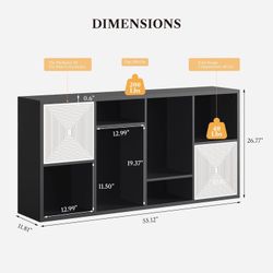 WOODEN 8-COMPARTMENT STORAGE ORGANIZER