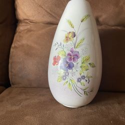 Vase With Purple Flowers