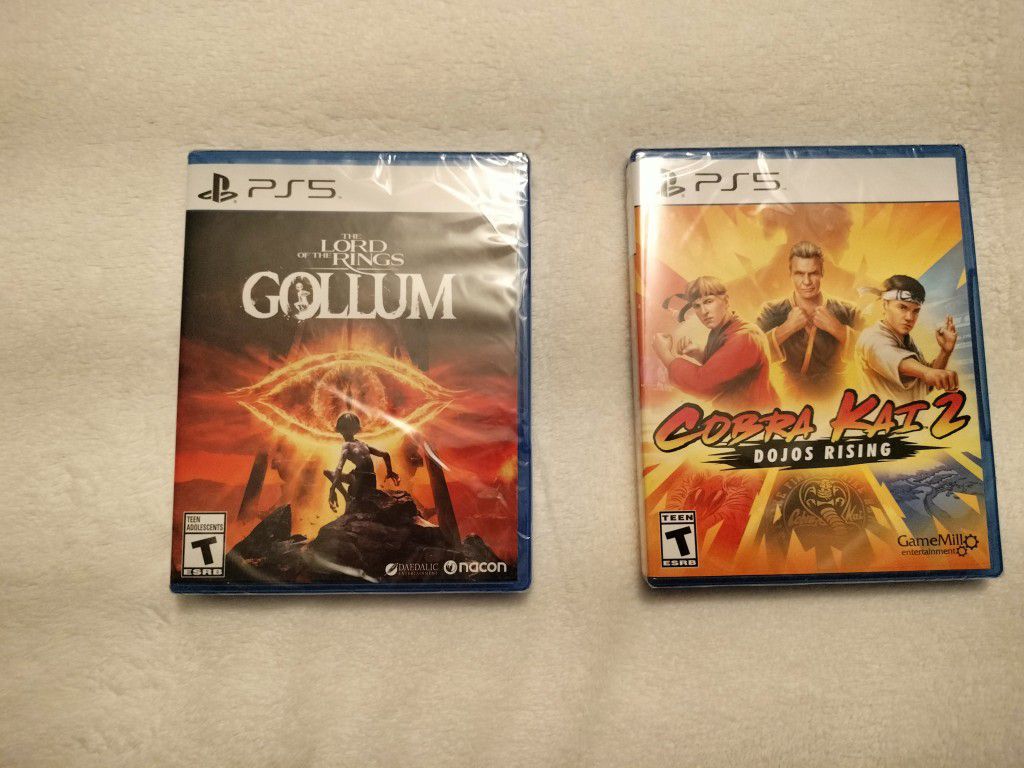 Brand New ( Unopened) PS5 Games ( Gollum & Cobra Kai 2) Price Is For Both .... Firm On Price