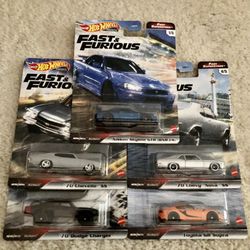Hot Wheels Fast & Furious Premium Fast Superstars Full Set of 5 Cars