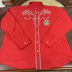 Cade Cowell Chivas Cowboy dress shirt Camisa Vaquera