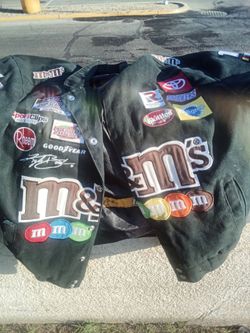 Vintage JH Design Kyle Busch M&M's NASCAR Racing Jacket Size Small