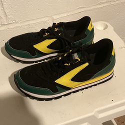 Brooks Womens Vanguard Chariot Black Green Yellow Trainers Sneakers Shoes Sz 8.5
