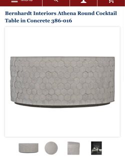 Gray Bernhardt Hexagon Textured Coffee Table