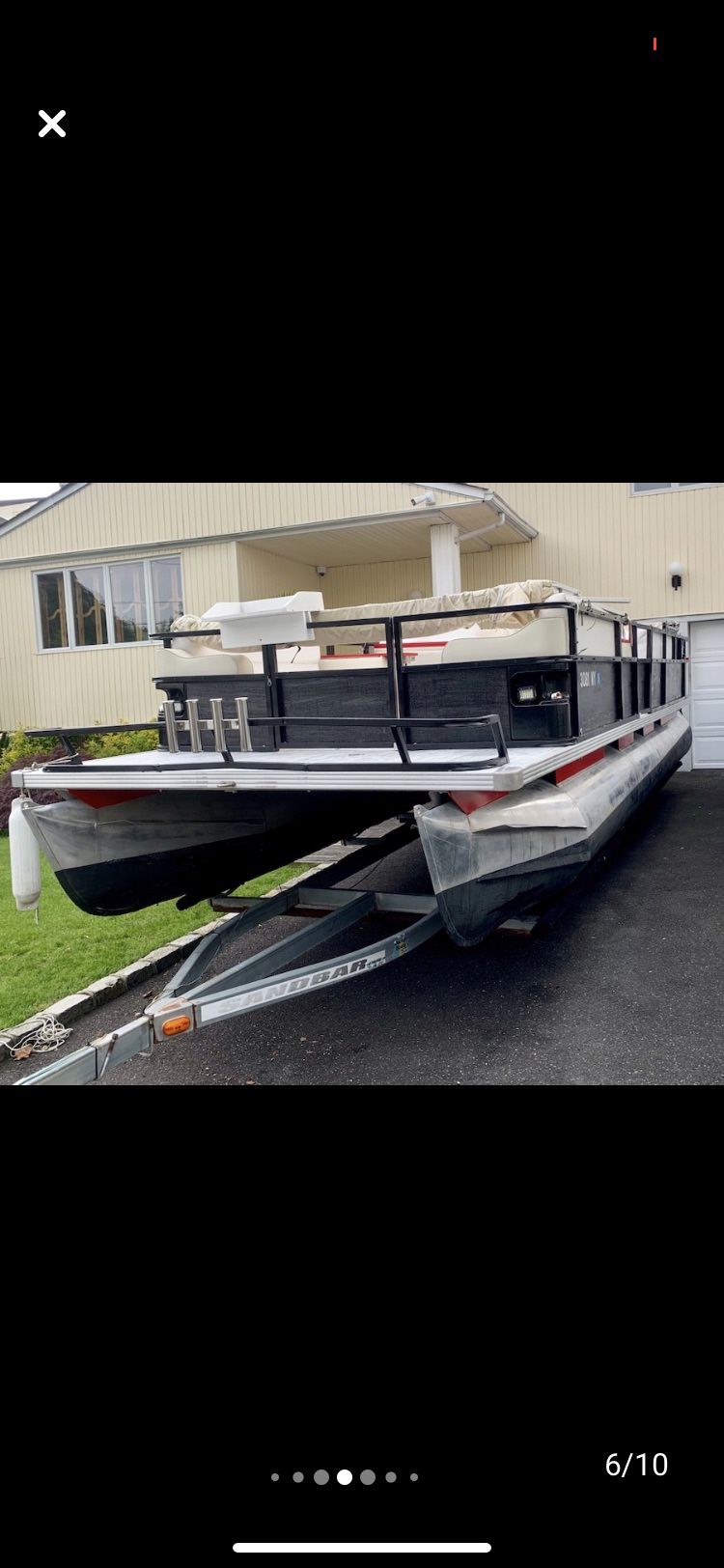 Pontune boat for sale trailer included