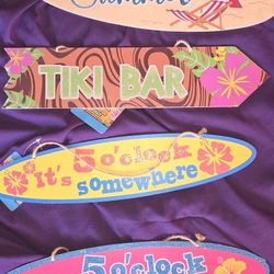 small summer party signs