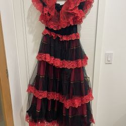 Real Spanish Dancer Costume Halloween Day Of Dead
