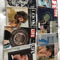 Old Sixties Look And Life Magazines