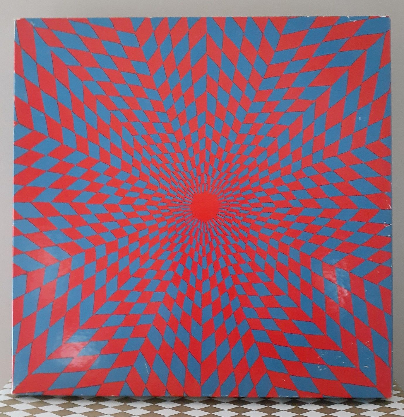 VINTAGE 1960s Jig Saw PUZZLE-AMBIGUOUS COROLLA - CAREFULLY CONTROLLED DISCIPLINE OF COLOR PLANES