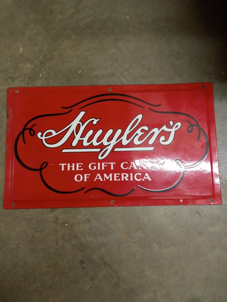 Huylers Candy. porcelian sign. circa 1910