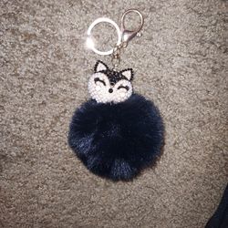 Furry Key Chain Cat