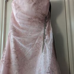 Reign On Pink Glitter Gowns 
style 47602JC 
  sizes 7/8 & 3/4
