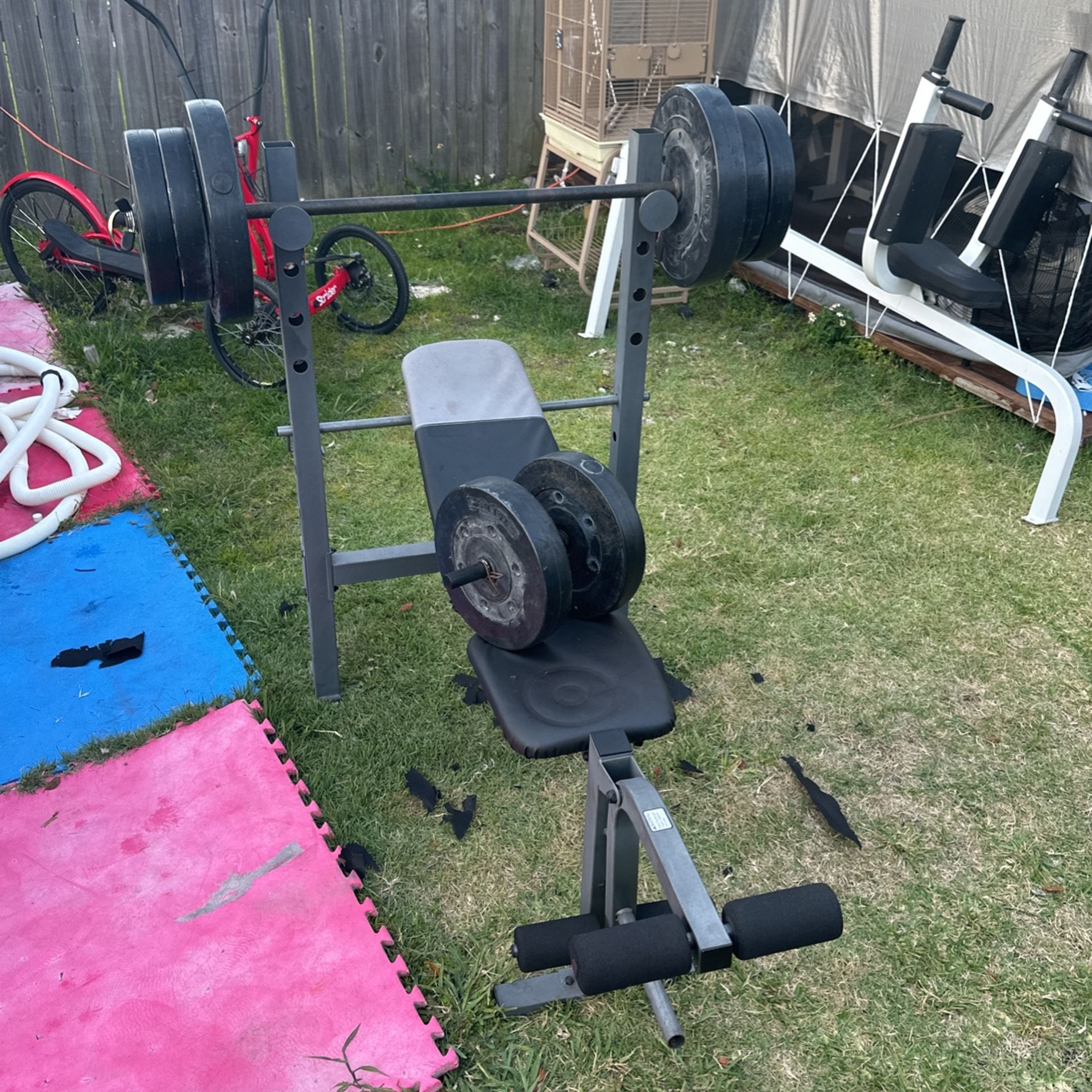 Bench And Weight