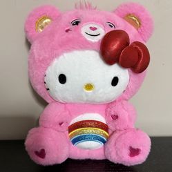 Hello Kitty Carebear Plush Sanrio