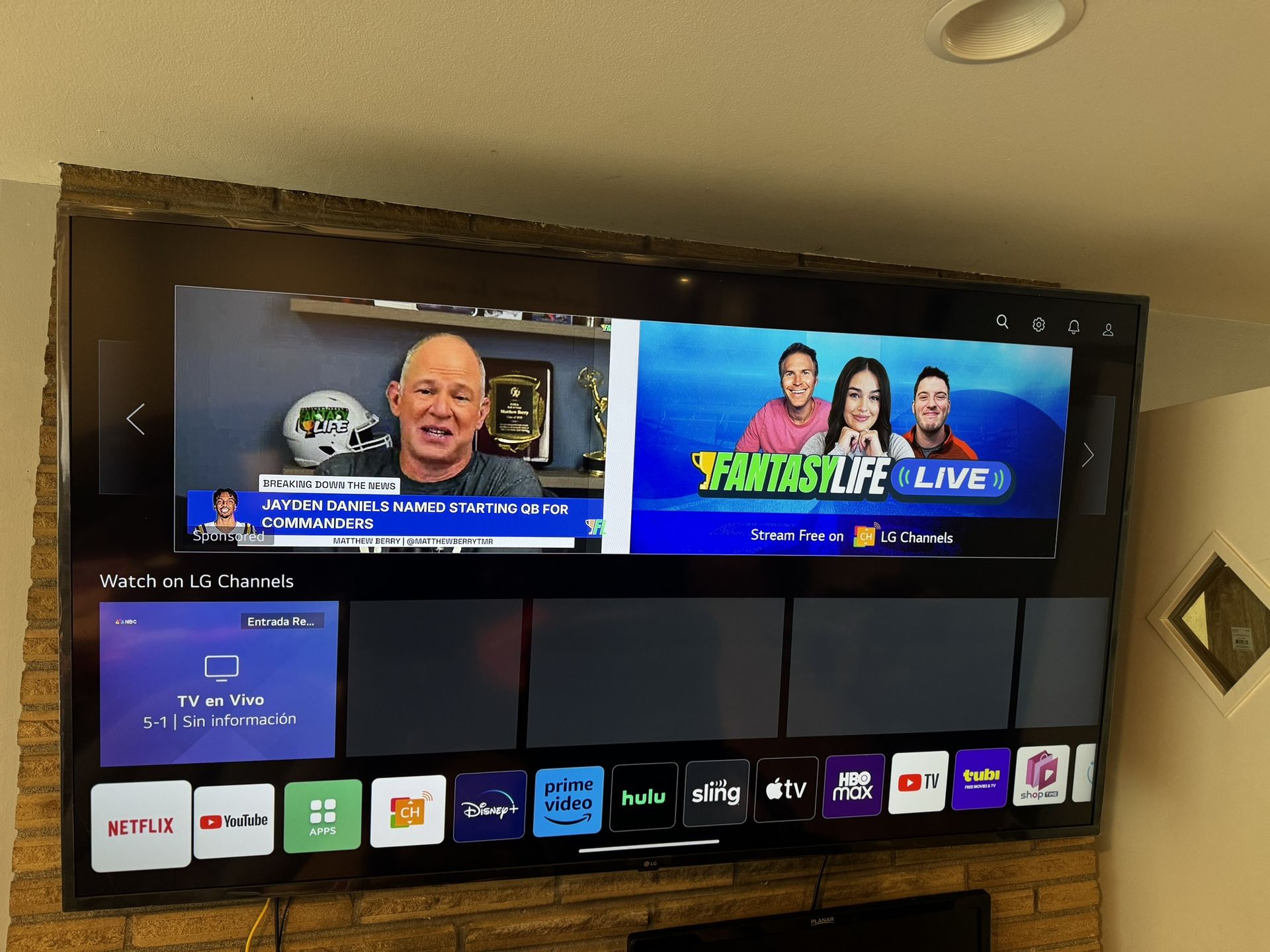 80” LG Smart TV