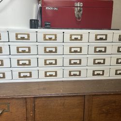 Antique Card File 
