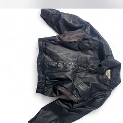 Leather Jacket With Brown Pockets