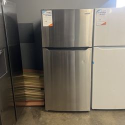 Frigidaire Stainless Steel Apartment Size Top Mount Refrigerator 