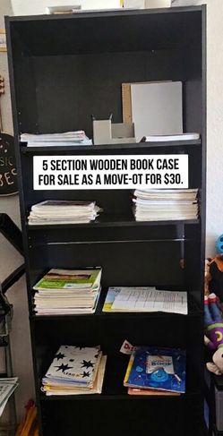 Wooden book case for sale