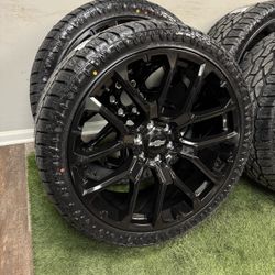 ew 24 inch gm style wheels wrapped in 305/35r24 Atturo ATS tires