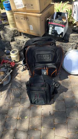Klein tools backpack with husky tool belt