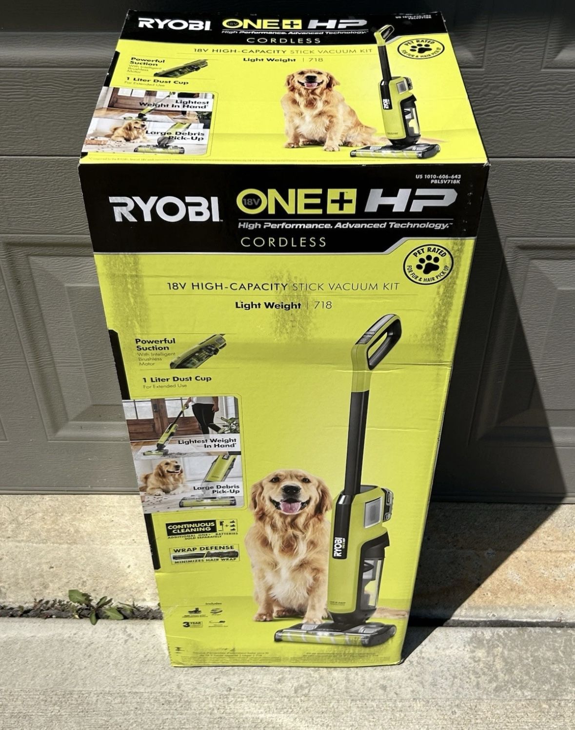 New Ryobi ONE+ HP 18V Cordless Stick Vacuum KIT Battery + Charger