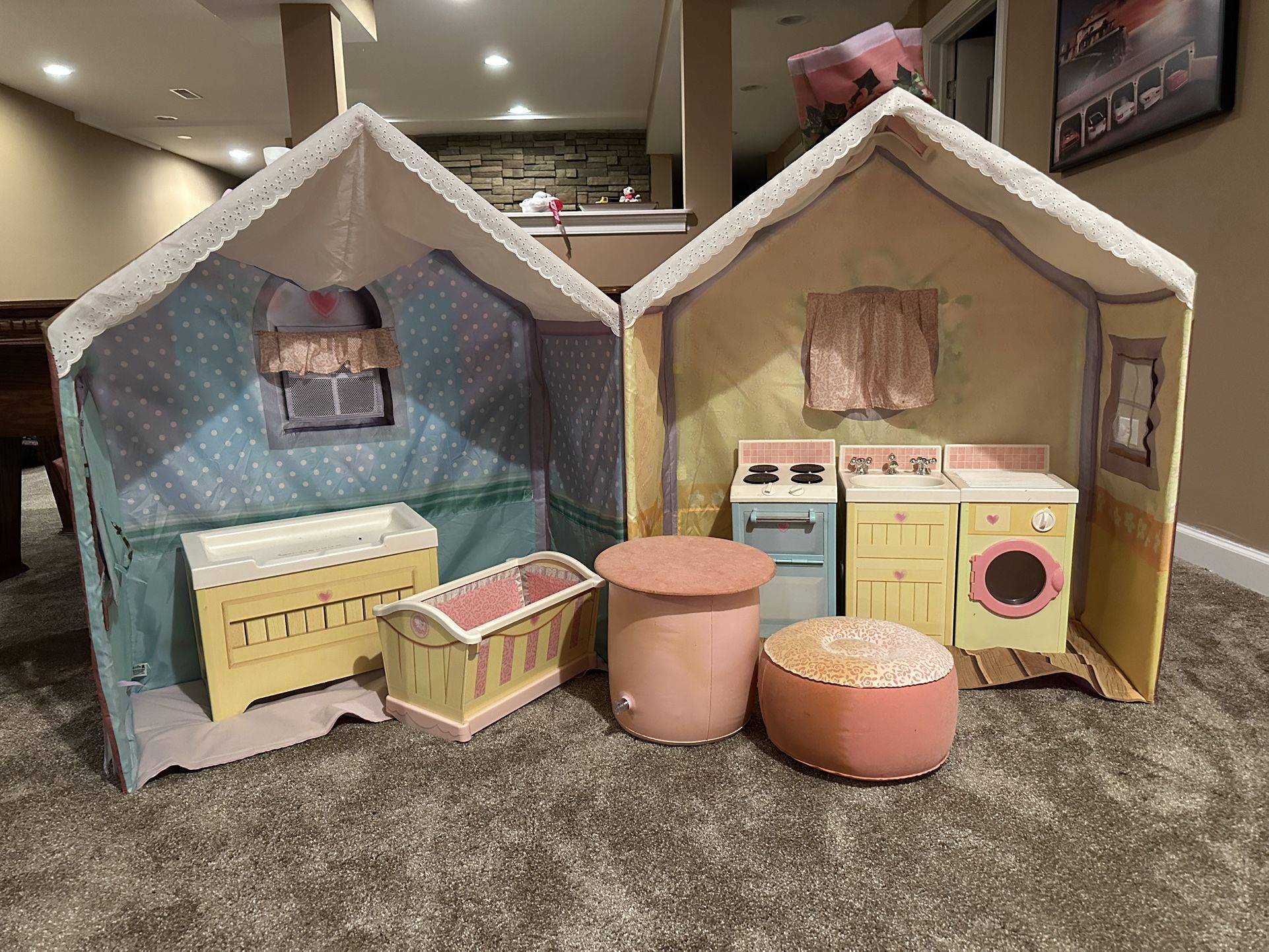 Playskool Rose Petal Cottage House Playhouse Dream Town Collection