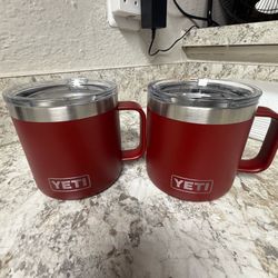 YETI Rambler 14 oz Ceramic Lined Stackable Mug, Vacuum Insulated, Stainless Steel for Hot or Cold