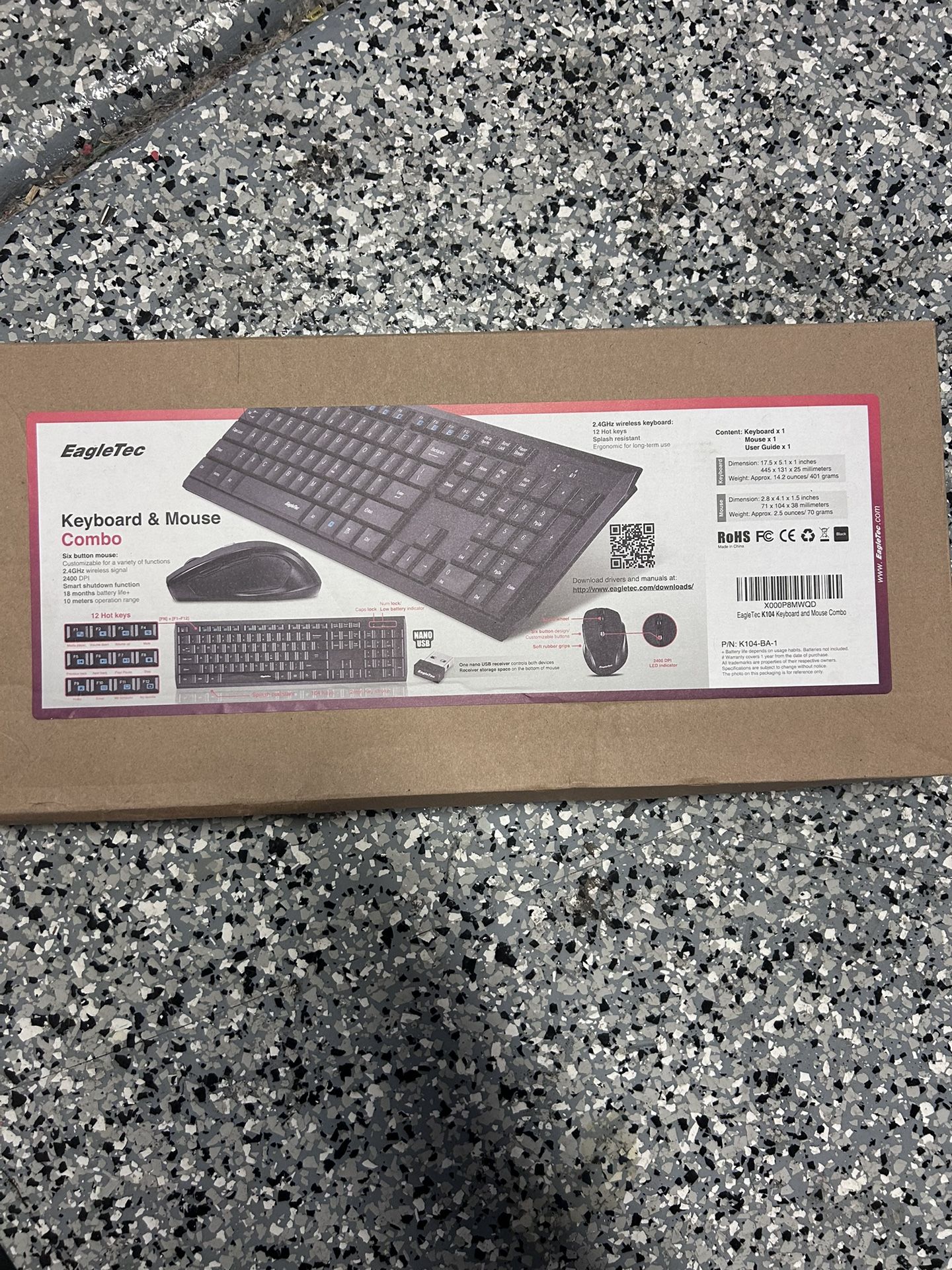 Wireless Keyboard With Mouse Brand New I’m Box