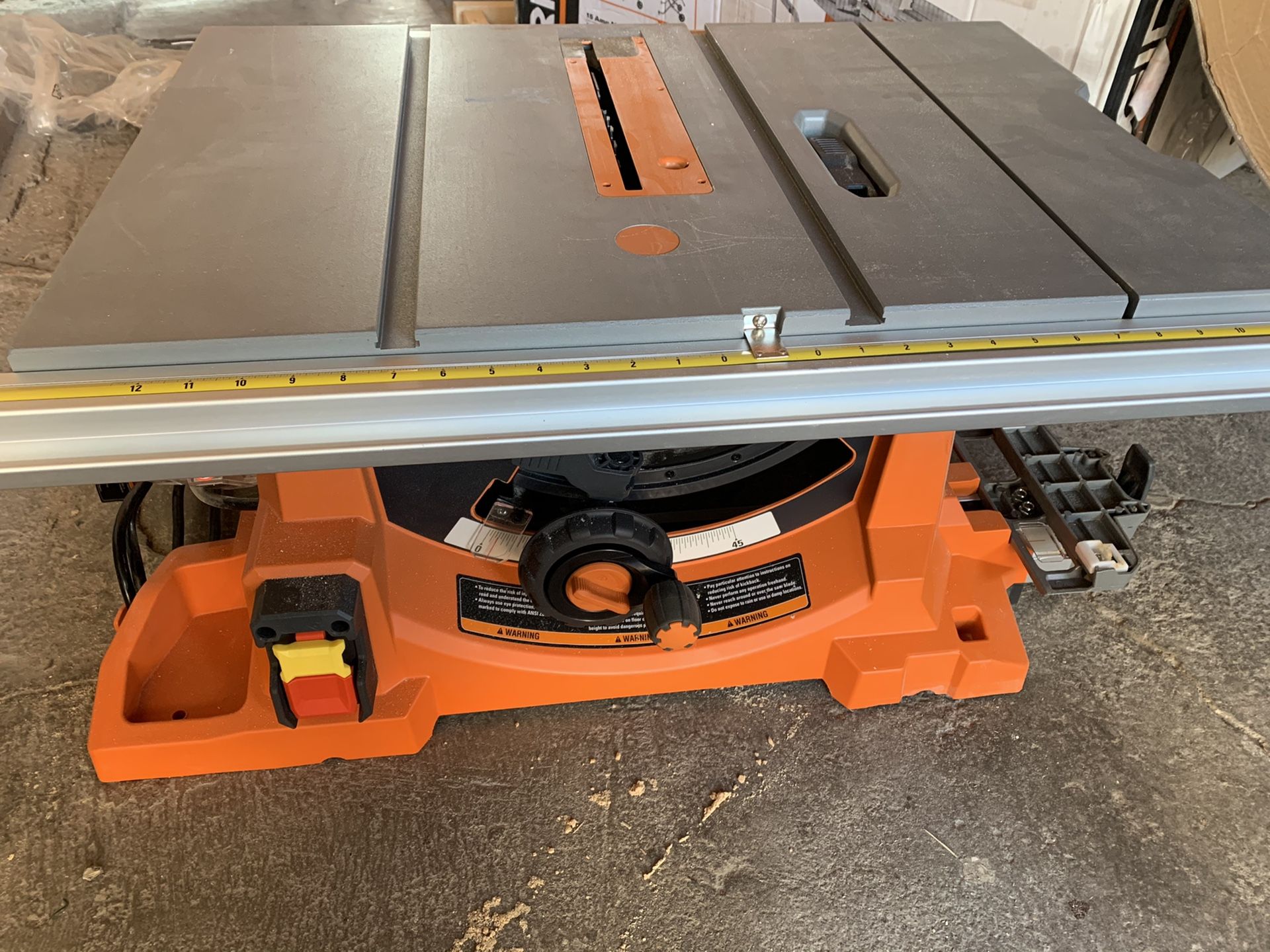 Rigid table saw with stand