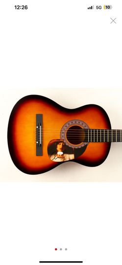 Ariana Grande Guitar with Signed Custom Insert Pickguard (JSA)