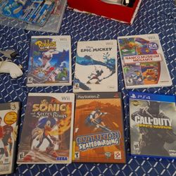 Wii, Ps2, And Ps4 Games
