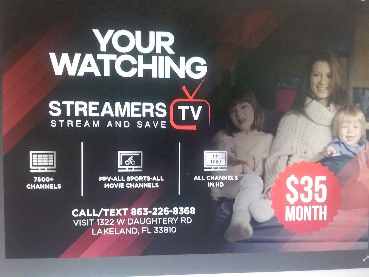 Streamers TV!!! 1100 live TV channels