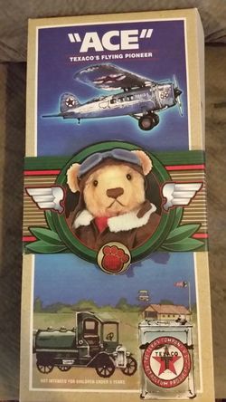 Texaco "Ace" Pilot Bear. New in box