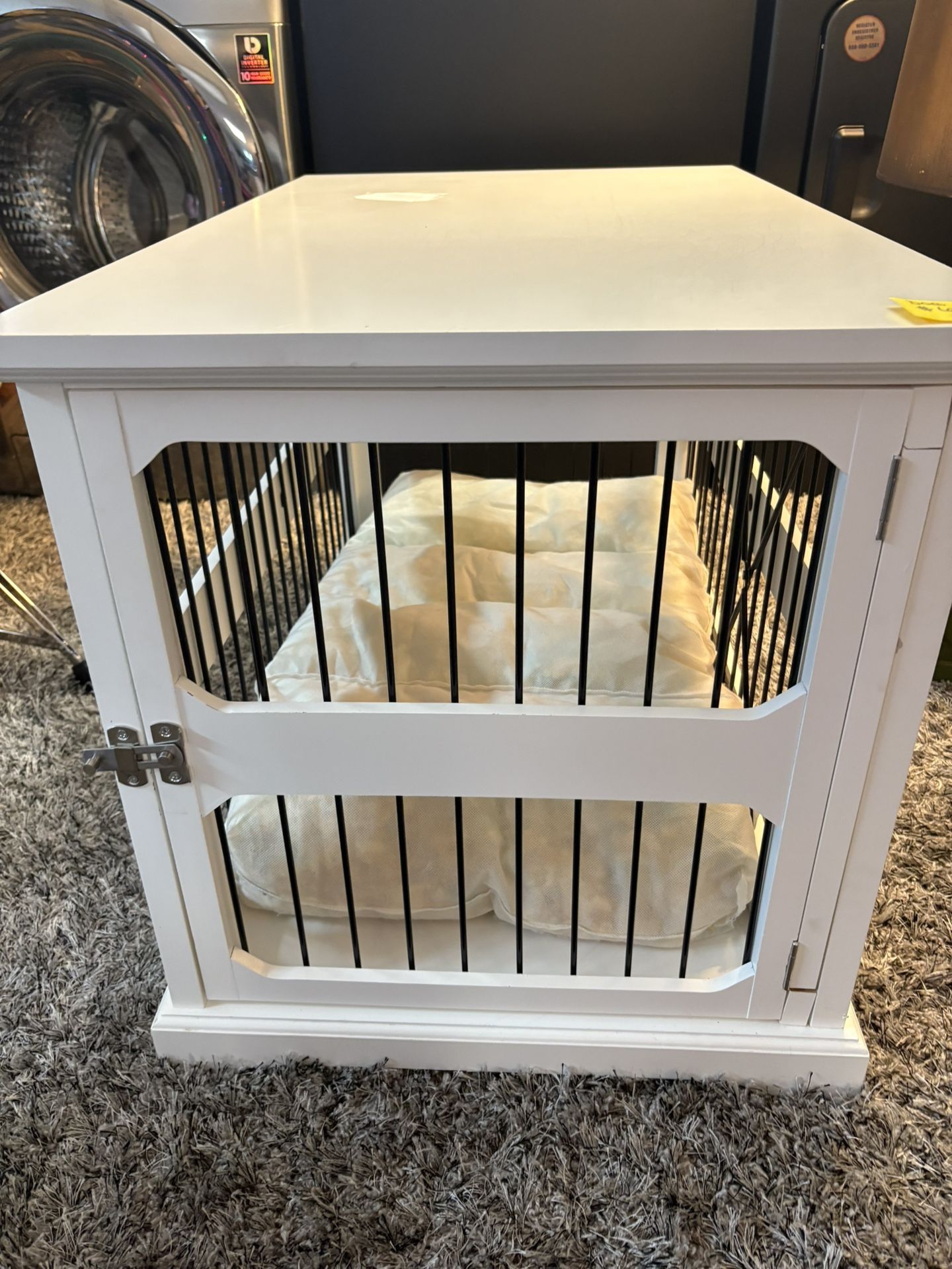 White Dog Cage w/ Sliding Door – $69.99