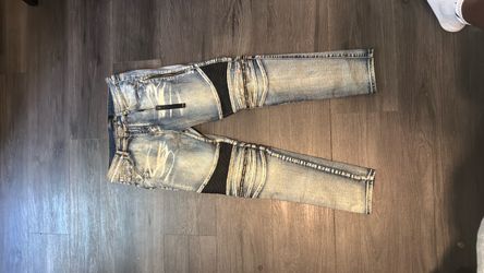 Blue Jean amiri black patch