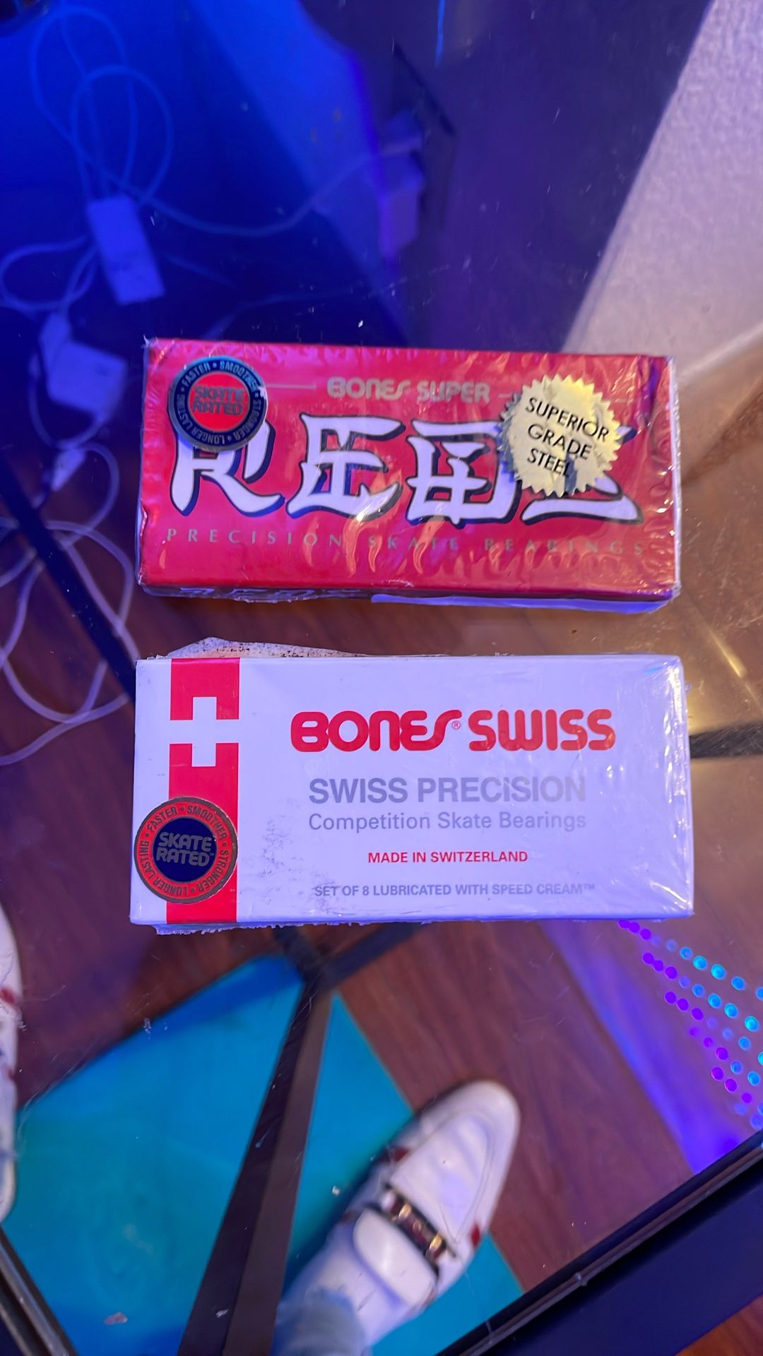 Skateboard Bearings Bones Swiss Competition And Bones Super Reds, Taking Best Offer
