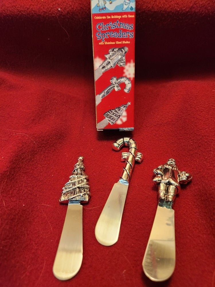 Christmas New Stainless 3 Pc Spreader Set