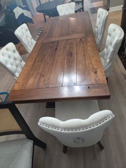 8 ft 3 inch table and chairs