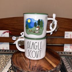 Rae Dunn Beagle Scout Mug, Snoopy