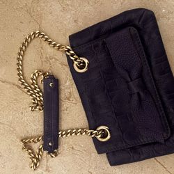 CH purple envelope clutch