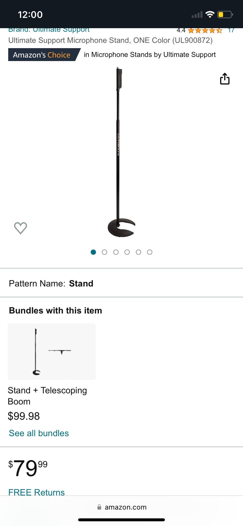 Ultimate Support Microphone Stand