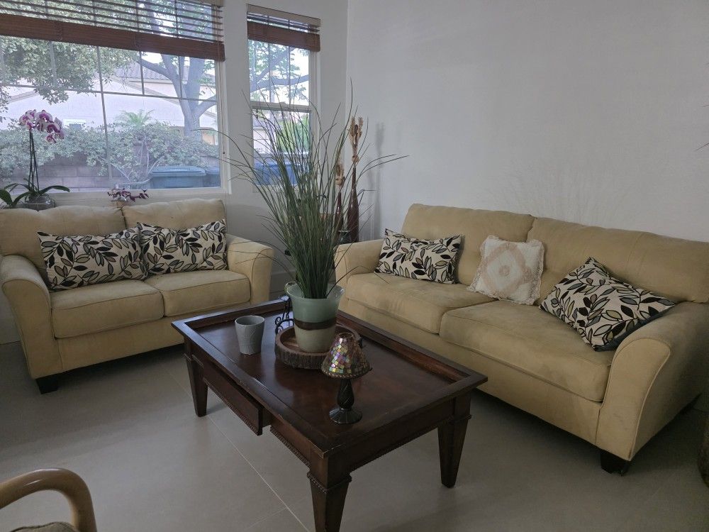 Living Room, Sofa, Love Seat, Dinning Table And China Cabinet For Sale