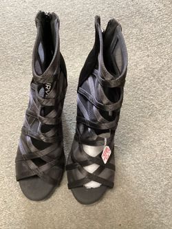 TINRYMX Women's Latin Dance Boots Ballrooom Salsa Tango Open Toe