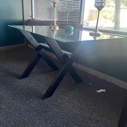 Rectangular Glass table
