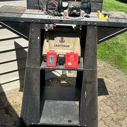 Craftsman router table and router and bits