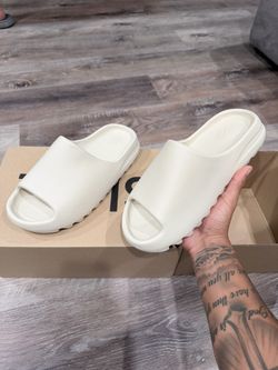 Bone Yeezy Slides